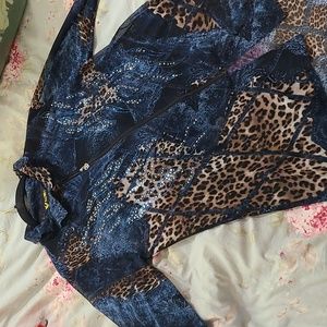 Valentina Signa Lightweight Sheer zip up Top jacket